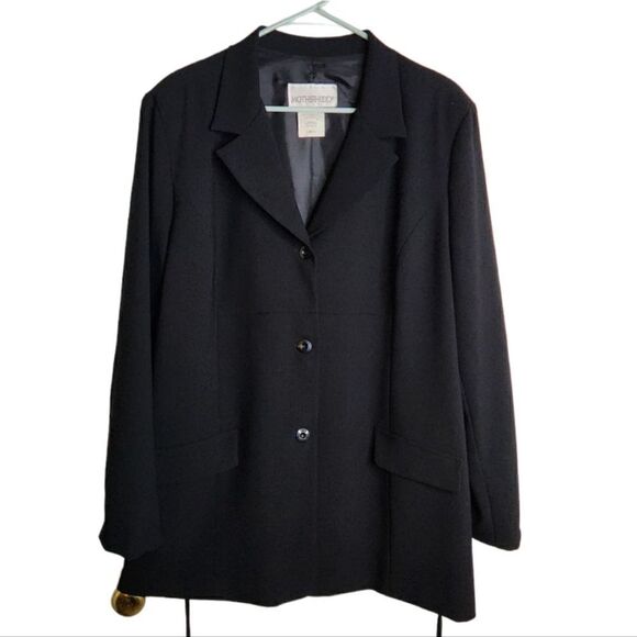 Motherhood Jackets & Blazers - Motherhood maternity blazer, black, tie in back for growing bellies, size XL
